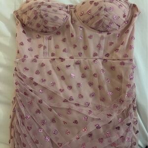 Revolve super down mini dress in pink